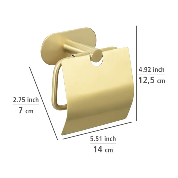 Nerūdijančio plieno tualetinio popieriaus laikiklis Orea Gold - Wenko-image-4