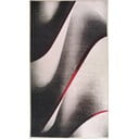 Baltas ir juodas plaunamas kilimas 150x80 cm - Vitaus