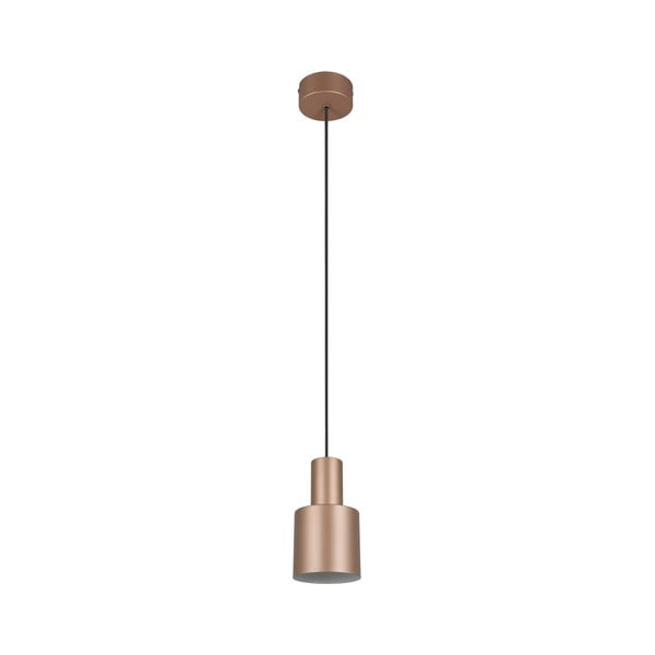Kabantis šviestuvas rudos spalvos ø 12 cm su metaliniu gaubtu Agudo – Trio