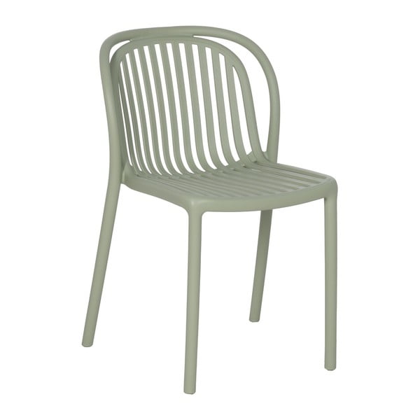 Žalios spalvos iš plastiko valgomojo kėdė Alia – Ixia