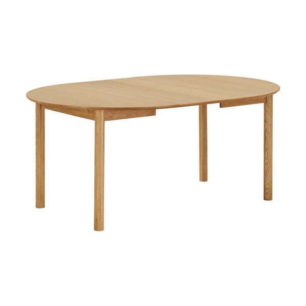 Apvalios formos prailginamas valgomojo stalas su papildomu stalviršiu iš ąžuolo ø 120 cm Bundaberg – House Nordic-image-4