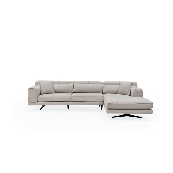 Smėlio spalvos kampinė sofa Artie Jivago, dešinysis kampas-image-2
