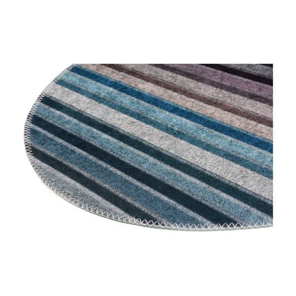 Skalbiamas apvalios formos kilimas mėlynos spalvos/pilkos spalvos ø 100 cm – Vitaus-image-2
