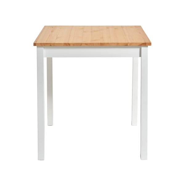Valgomojo stalas iš pušies medienos, baltos spalvos konstrukcija Bonami Essentials Sydney, 70 x 70 cm-image-2