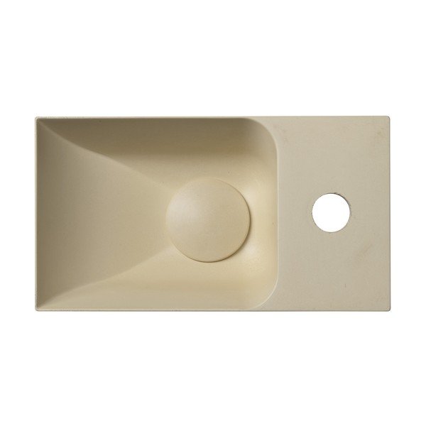 Iš betono maža kriauklė kreminės spalvos 31x17 cm Piccolino – Sapho-image-2
