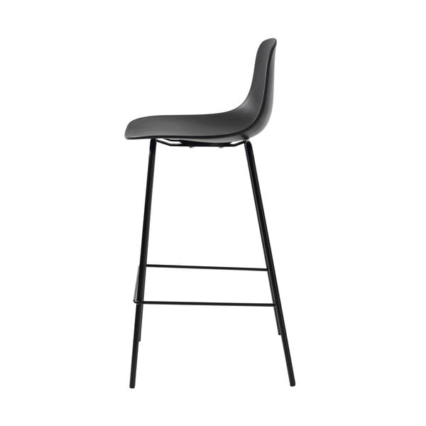 Juodos spalvos iš plastiko baro taburetė (sėdynės aukštis 67,5 cm) Whitby – Unique Furniture-image-3