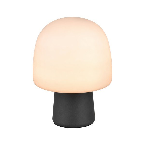 Stalinis šviestuvas juodos ir baltos spalvos (aukštis 27 cm) su stiklo gaubtu Steen – Trio-image-2