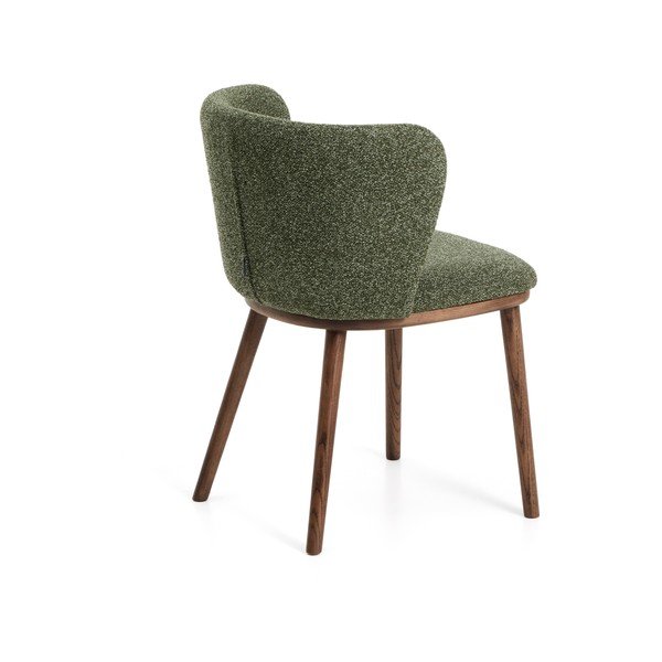 Žalios spalvos iš audinio valgomojo kėdė Ciselia – Kave Home-image-3