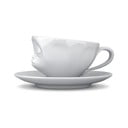 Baltas porcelianinis kavos puodelis su bučinio piešiniu 58 products, tūris 200 ml