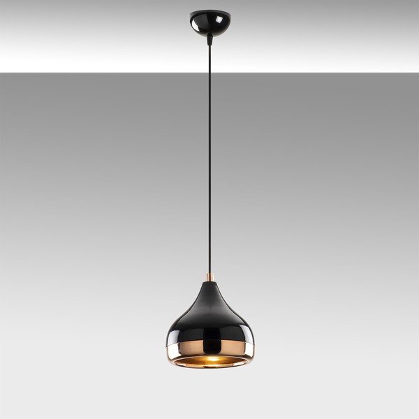 Juodos ir vario spalvos pakabinamas šviestuvas Opviq lights Yildo, ø 17 cm-image-1