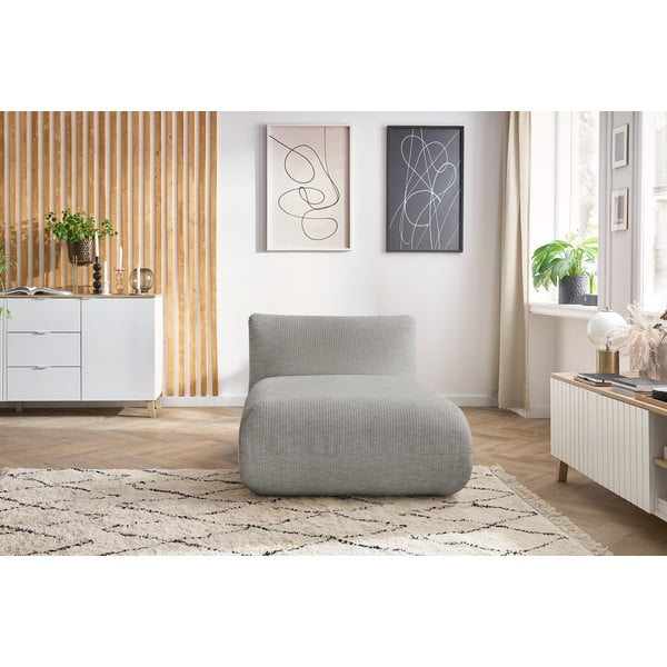 Smėlio spalvos velvetinės sofos modulis Lecomte - Bobochic Paris-image-1