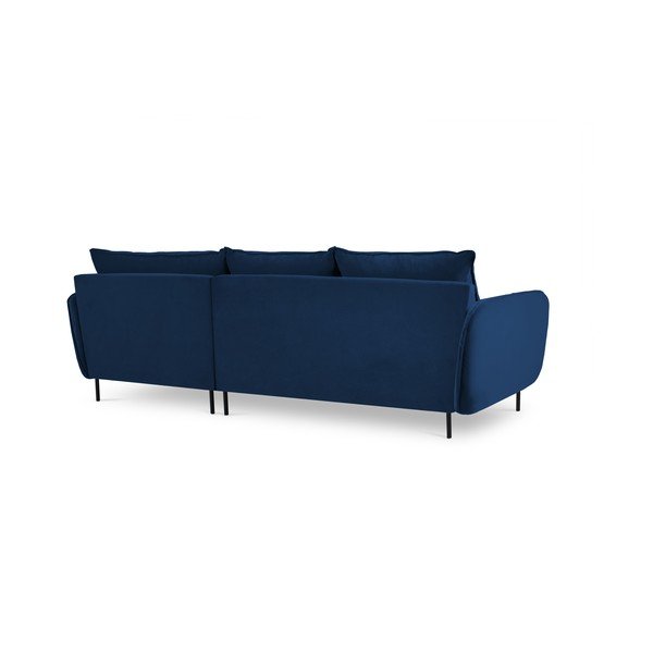 Mėlyno aksomo kampinė sofa (dešinysis kampas) Vienna - Cosmopolitan Design-image-4