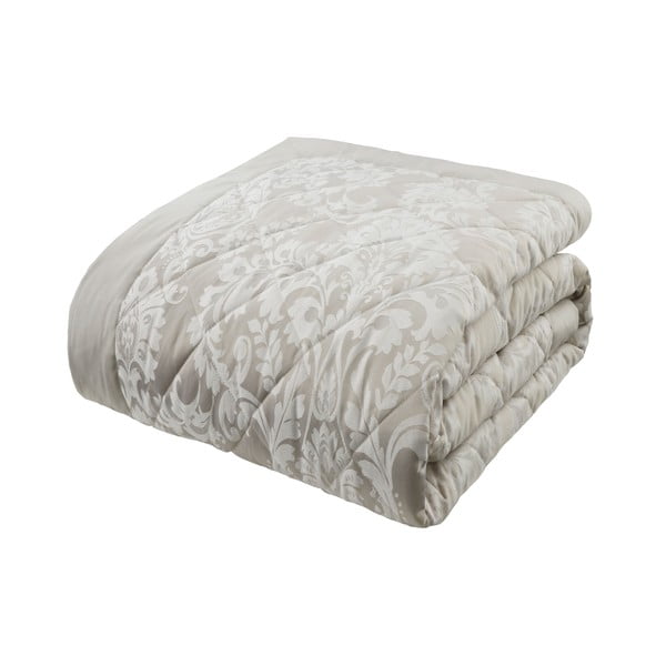 Smėlio spalvos užvalkalas dvigulėms lovoms 230x220 cm Classic Damask - Catherine Lansfield-image-2