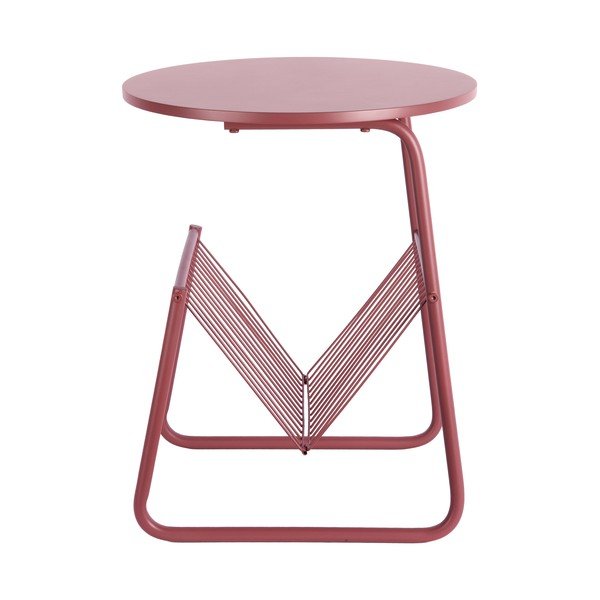 Iš metalo apvalios formos šoninis stalas ø 40 cm Riqueza Revista – Leitmotiv-image-3