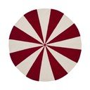 Raudonos spalvos/baltos spalvos iš medvilnės mišinio vaikiškas kilimas ø100 cm Wirla – Kave Home