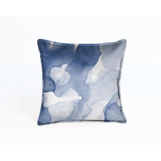 Mėlyna aksominė pagalvėlė Velvet Atelier Abstract, 45 x 45 cm