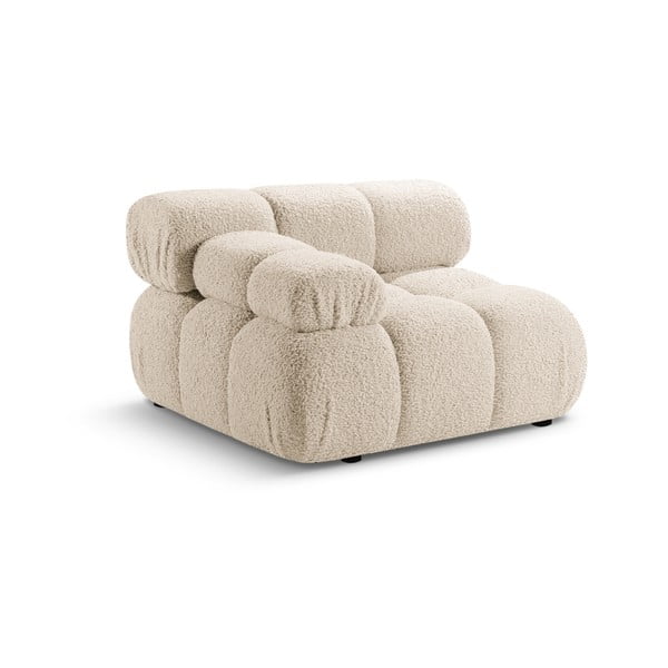 Iš boucle modulinė sofos dalis smėlio spalvos (su kairiuoju kampu) Bellis – Micadoni Home-image-4