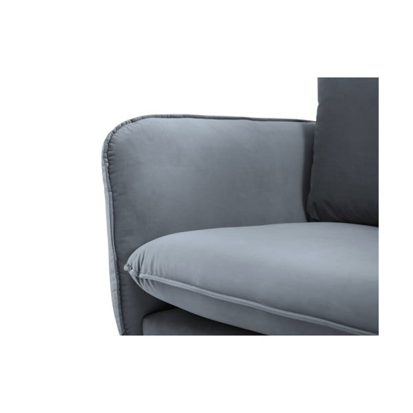 Pilka aksominė sofa Cosmopolitan Design Florence, 160 cm-image-4