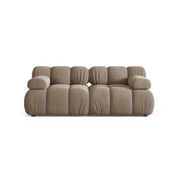 Smėlio spalvos sofa iš velveto 188 cm – Micadoni 