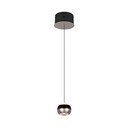 Juodos spalvos/sidabrinės spalvos kabantis šviestuvas LED ø 15,5 cm Orbit – Trio Select