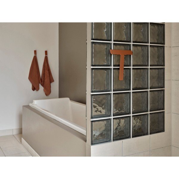 Vonios rankšluostis iš medvilnės oranžinės spalvos/rudos spalvos 50x100 cm Terracotta – Zone-image-1
