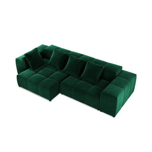 Žalio aksomo kampinė sofa (kintama) Rome Velvet - Cosmopolitan Design-image-3