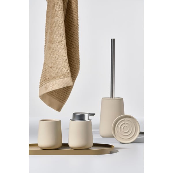 Smėlio spalvos porcelianinis indas dantų šepetėliams Zone Nova-image-2