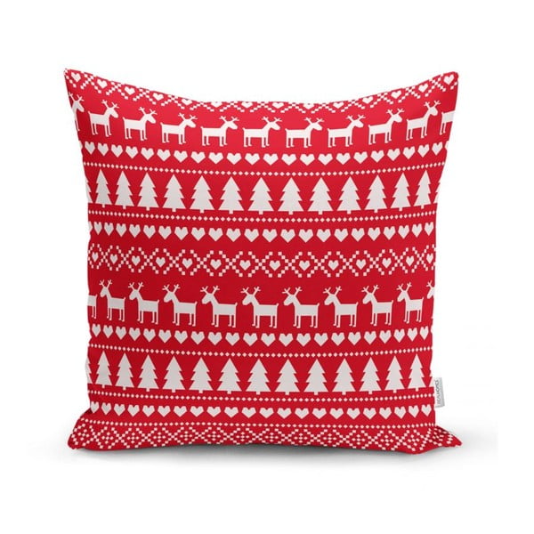 4 kalėdinių pagalvių užvalkalų ir staltiesės rinkinys Minimalist Cushion Covers Christmas-image-1