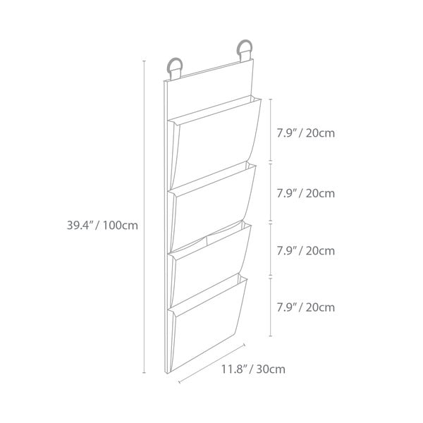 Smėlio spalvos pakabinamas organizatorius Bigso Box of Sweden Hang-image-3