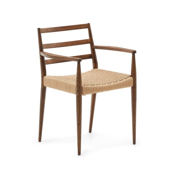 Iš ąžuolo masyvo valgomojo kėdės rudos spalvos/natūralios spalvos 2 vnt. Analy – Kave Home