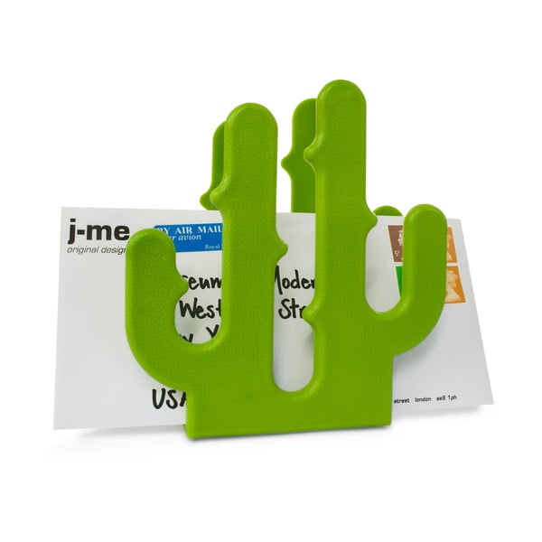 Žalios spalvos laiško laikiklis J-Me Cactus