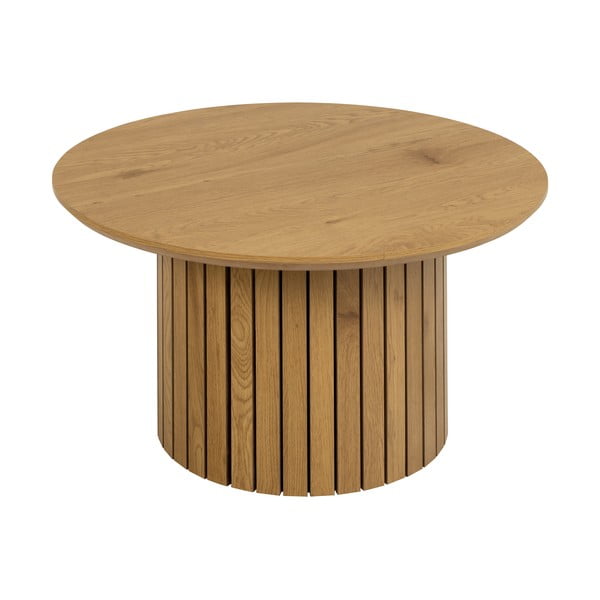 Apvalus kavos staliukas su ąžuoliniu stalviršiu ø 80 cm Yale - Actona-image-2