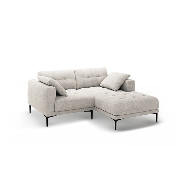 Smėlio spalvos kampinė sofa (su dešiniuoju kampu/su gultu) Bemy – Micadoni -image-1