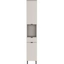 Kreminės spalvos aukšta/siaura vonios daiktadėžė 30x190 cm Arcena – Germania