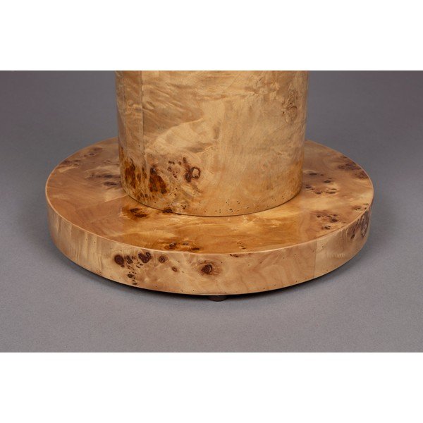 Apvalios formos šoninis stalas iš riešutmedžio ø 46 cm Quinn – Dutchbone-image-2