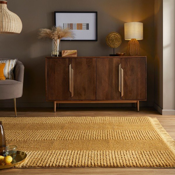 Geltonas kilimas Flair Rugs Kara, 120 x 170 cm-image-4