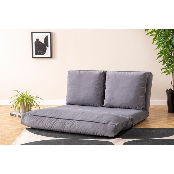 Sulankstoma sofa pilkos spalvos 120 cm Taida – Balcab Home-image-1