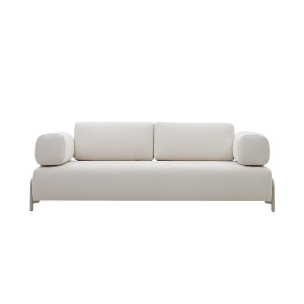 Smėlio spalvos iš šenilinio audinio sofa 232 cm Compo – Kave Home