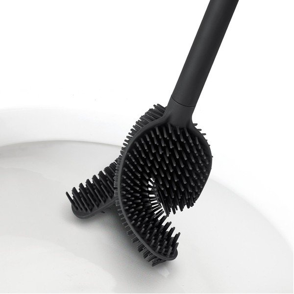 Juodos spalvos tualeto šepetys Flex – Joseph Joseph-image-3