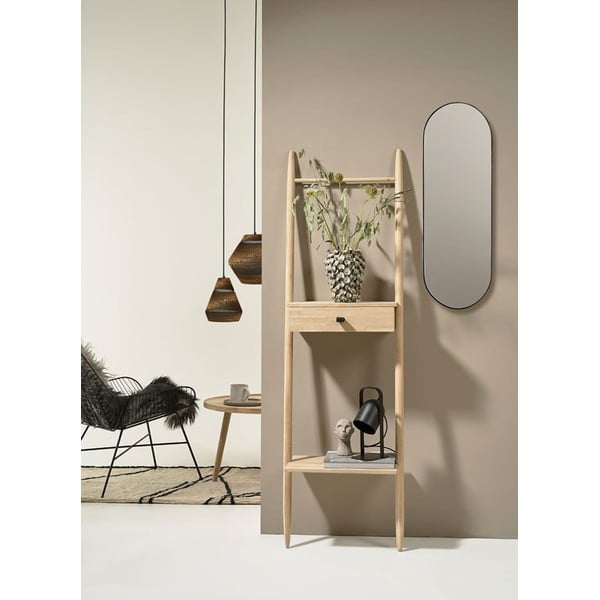 Apvalios formos kavos staliukas iš ąžuolo masyvo natūralios spalvos ø 70,5 cm Ebern – Villa Collection-image-2