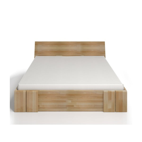 Dvigulė lova iš buko medienos su stalčiumi SKANDICA Vestre Maxi, 200 x 200 cm