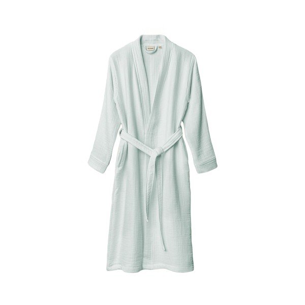 Mėtų spalvos iš muslino chalatas S/M Kimono – Foutastic