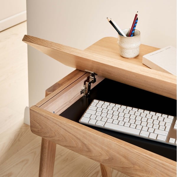 Darbo stalas su ąžuoliniu stalviršiu 110x55,5 cm Home - Hammel Furniture-image-4