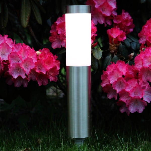 Sidabrinė LED sodo šviesa Star Trading Cordoba, aukštis 40 cm