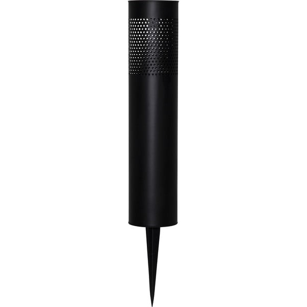 Juodos spalvos saulės energija veikiantis nerūdijančio plieno LED apšvietimas Star Trading Blace, aukštis 39 cm-image-4