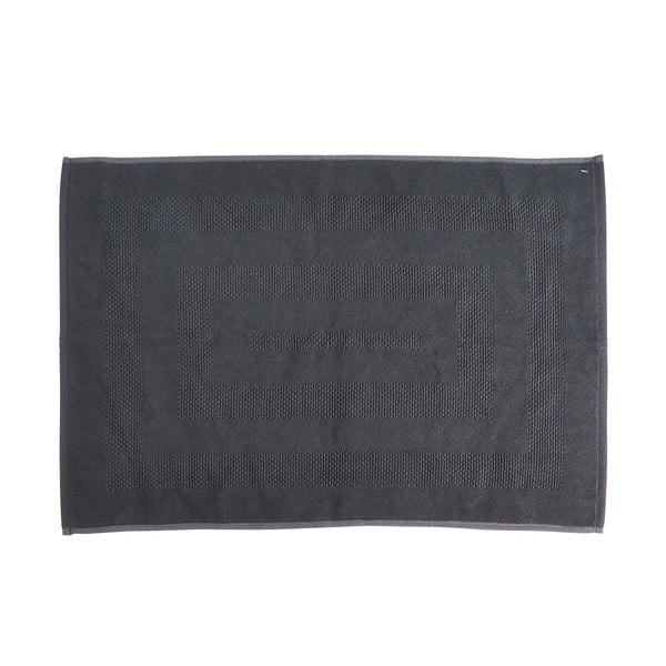 Juodos spalvos medvilninis vonios kilimėlis Bahne & CO, 70 x 50 cm