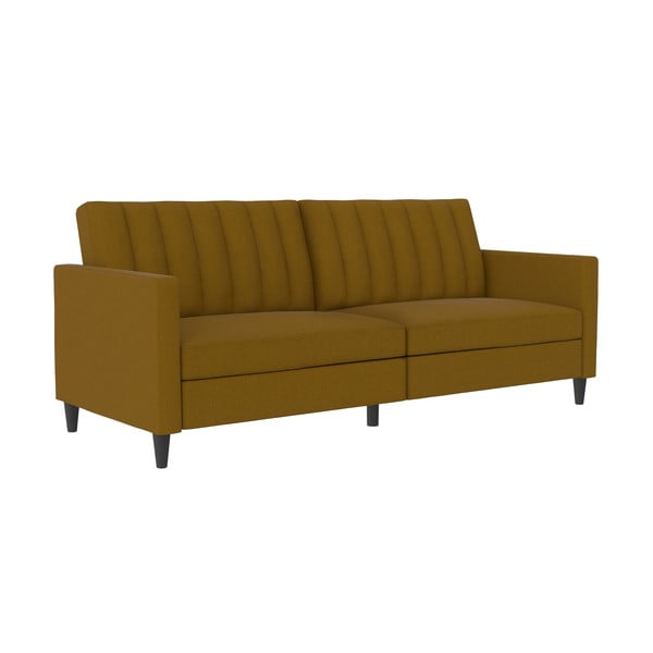 Sulankstoma sofa geltonos spalvos 86 cm Celine – Støraa