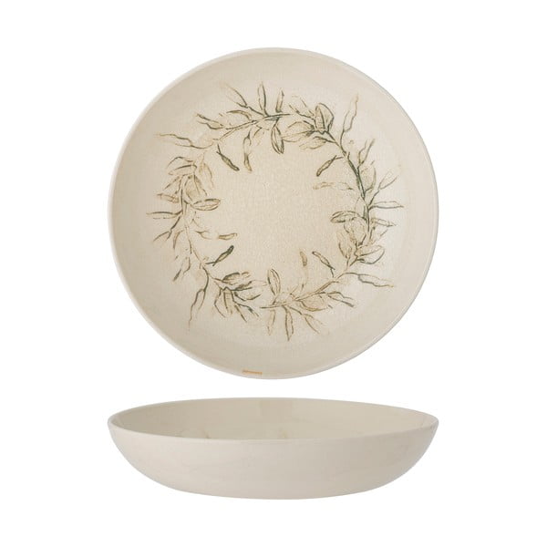 Kreminės spalvos iš akmens masės mažas dubuo su Kalėdų motyvu 450 ml Hollie – Bloomingville-image-2