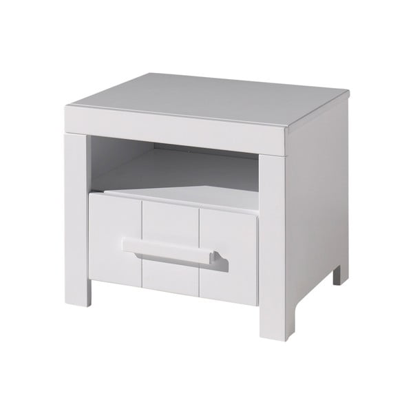 Baltas vaikiškas naktinis staliukas "Vipack Erik
