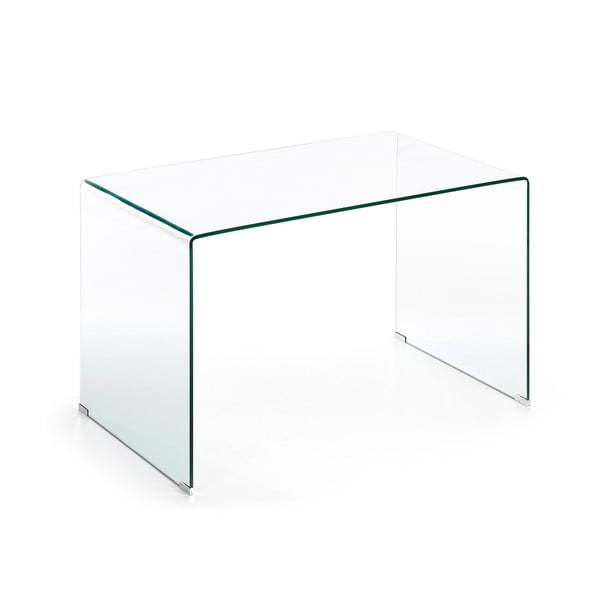 Iš stiklo rašomasis stalas 70x125 cm Burano – Kave Home